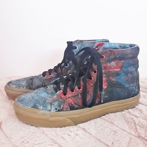Vans Altered DIY Painted Graffiti High Top Sneaker